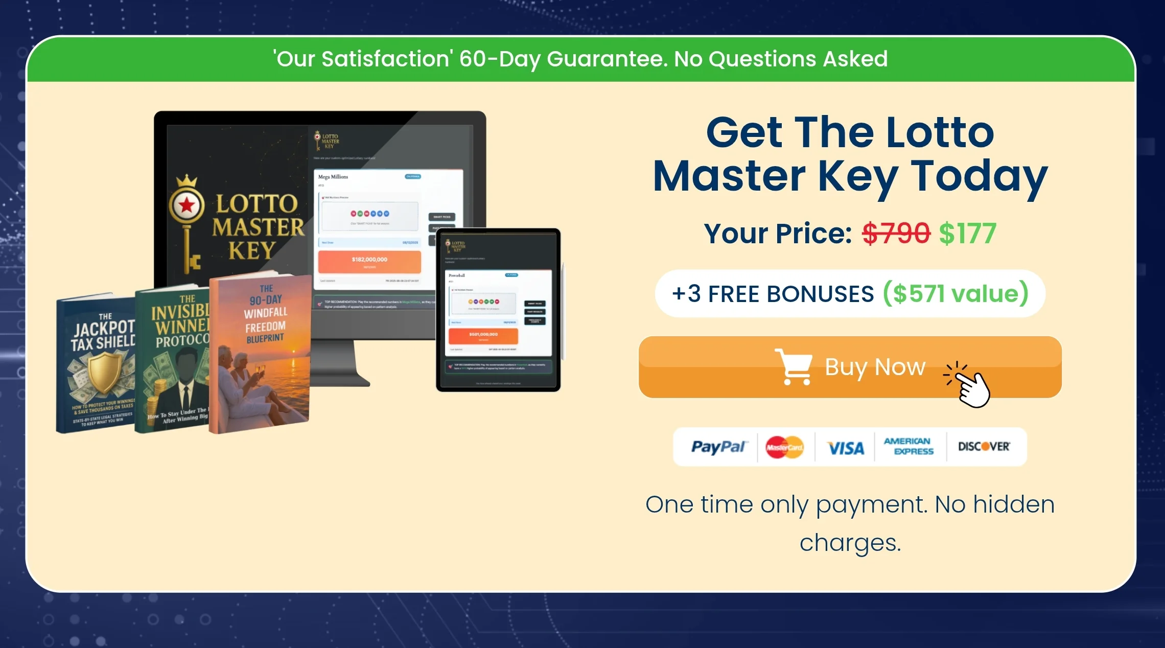 The Lotto Master Key™ pricing